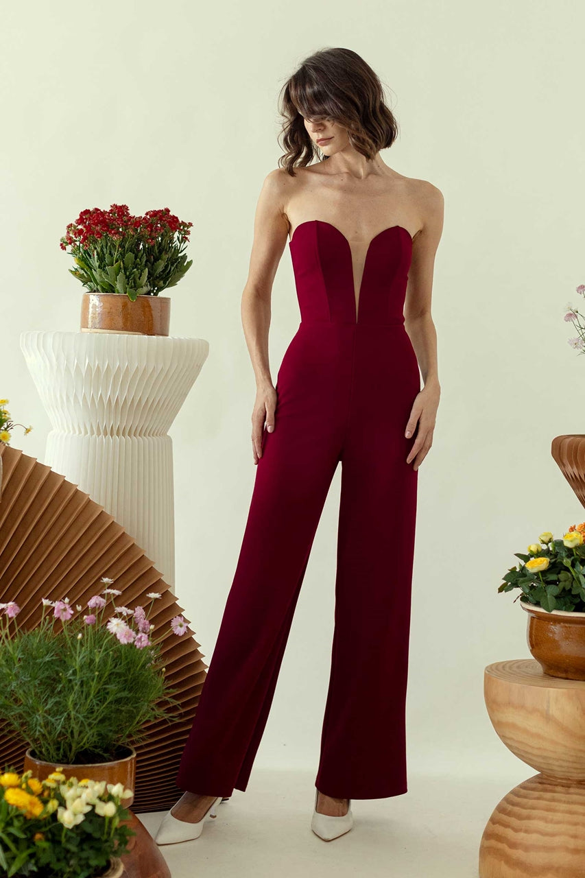 Dolierg Jumpsuit (Ox Blood)