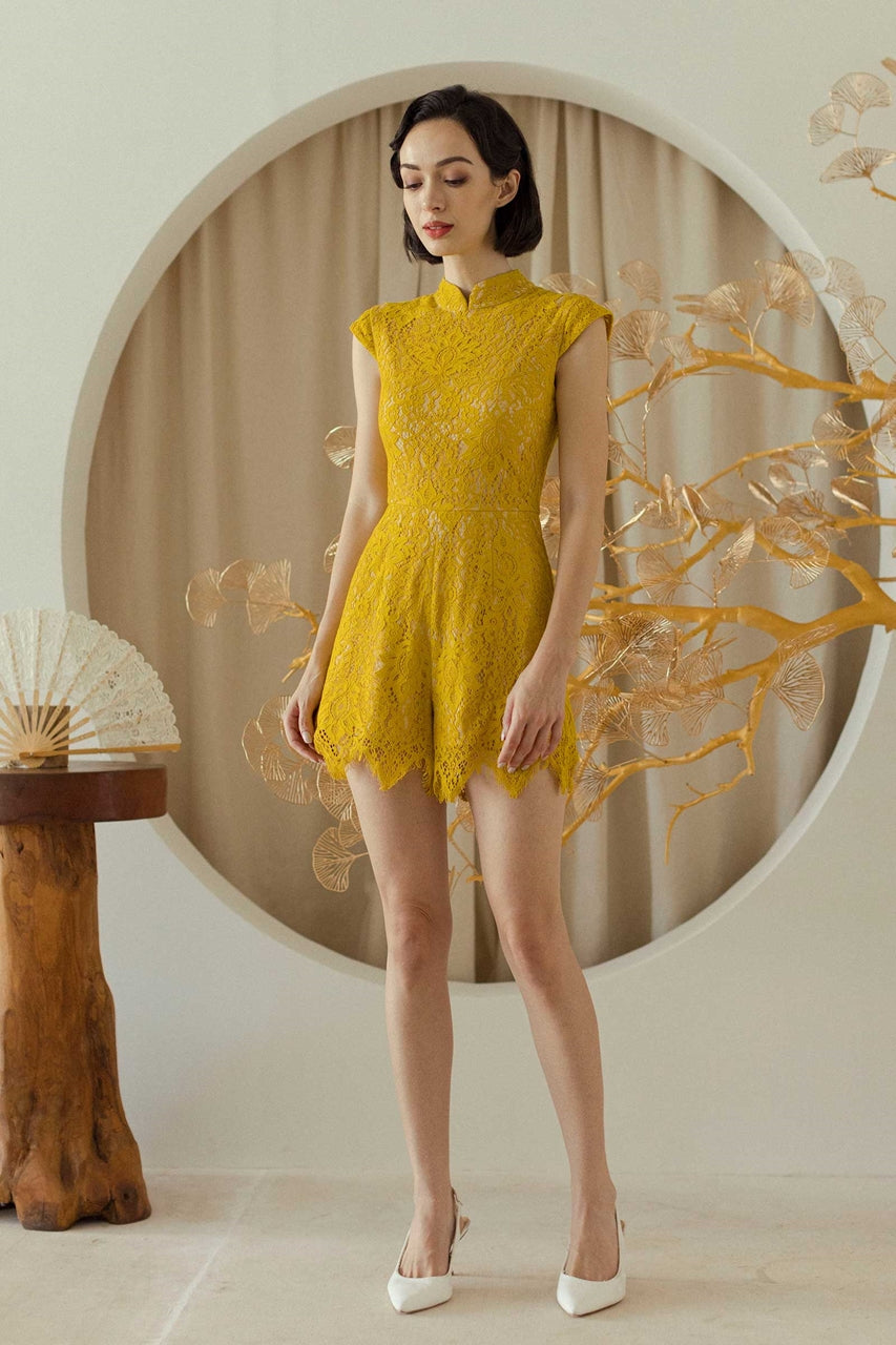 Daqiero Romper (Sunflower Yellow)