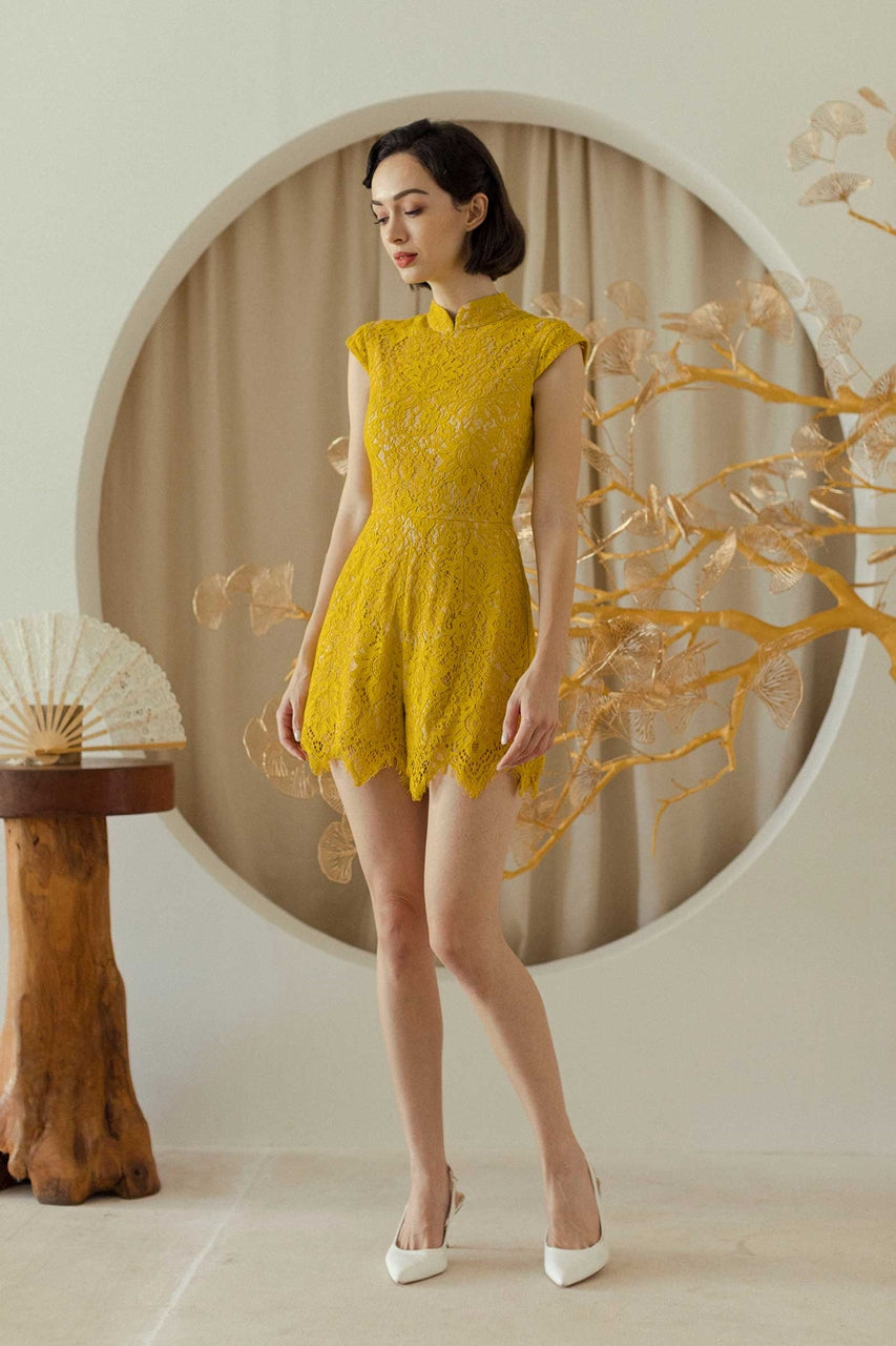 Daqiero Romper (Sunflower Yellow)