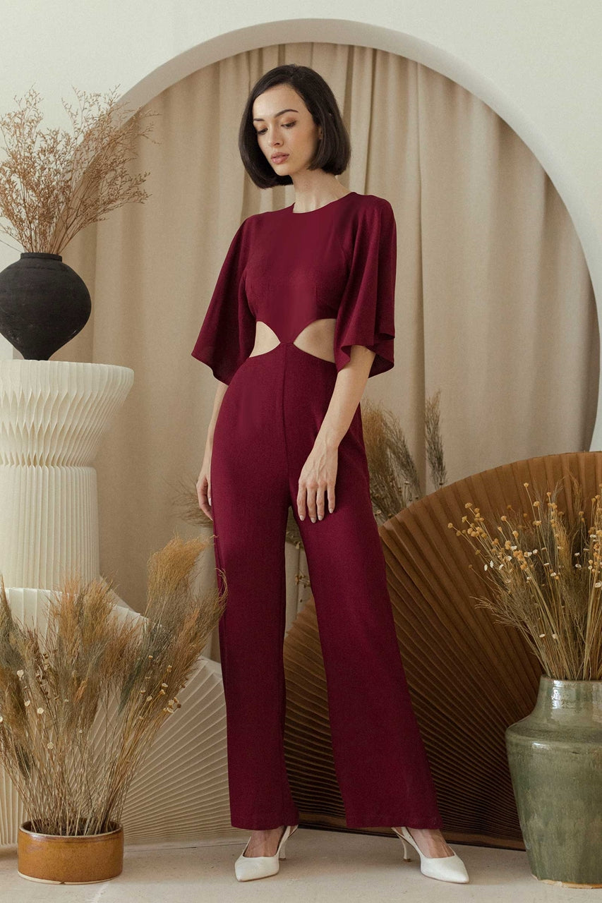 Derizath Jumpsuit (Maroon)