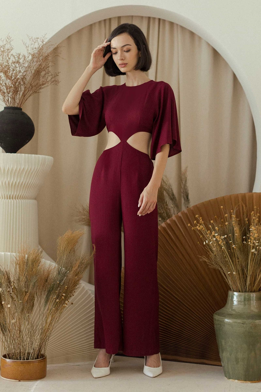 Derizath Jumpsuit (Maroon)