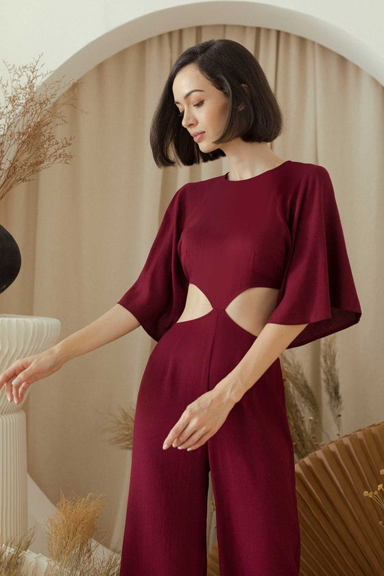 Derizath Jumpsuit (Maroon)