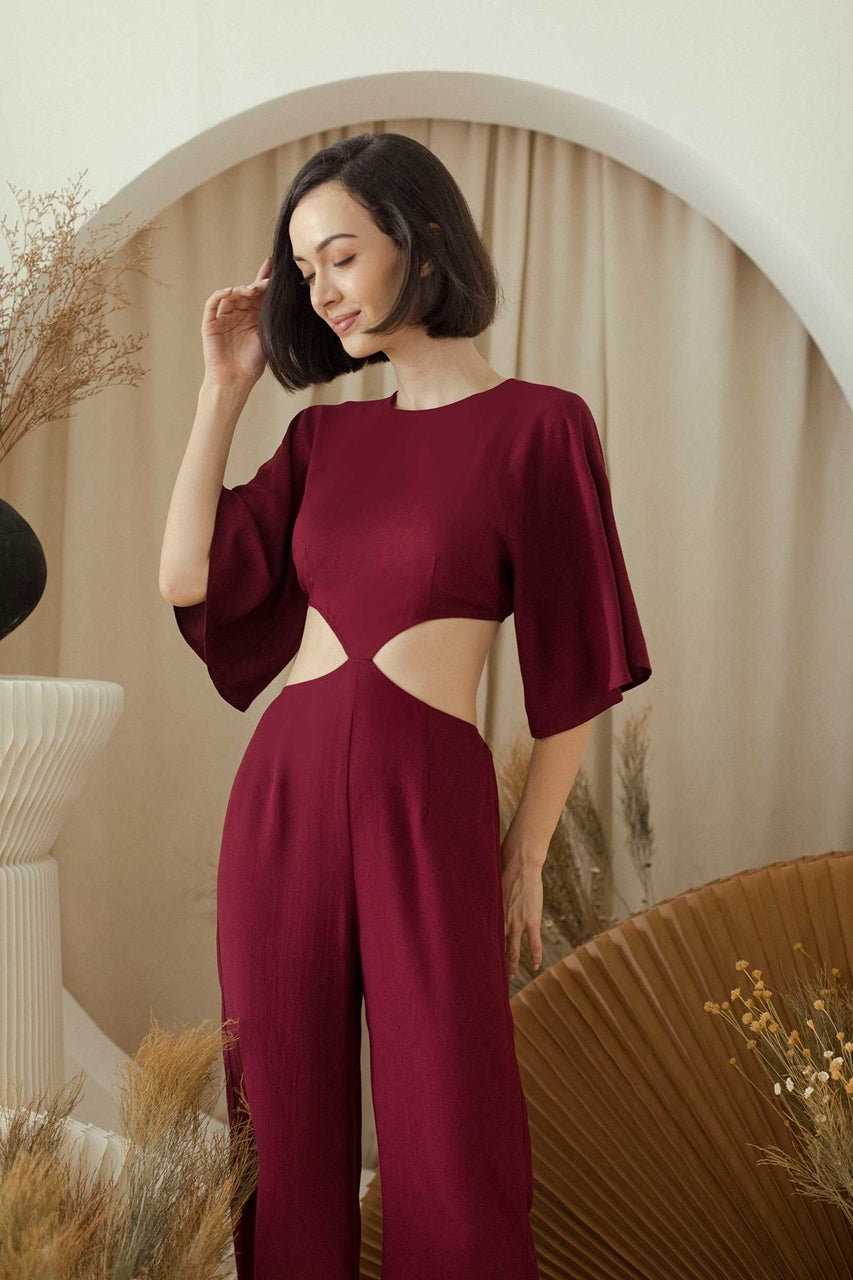 Derizath Jumpsuit (Maroon)