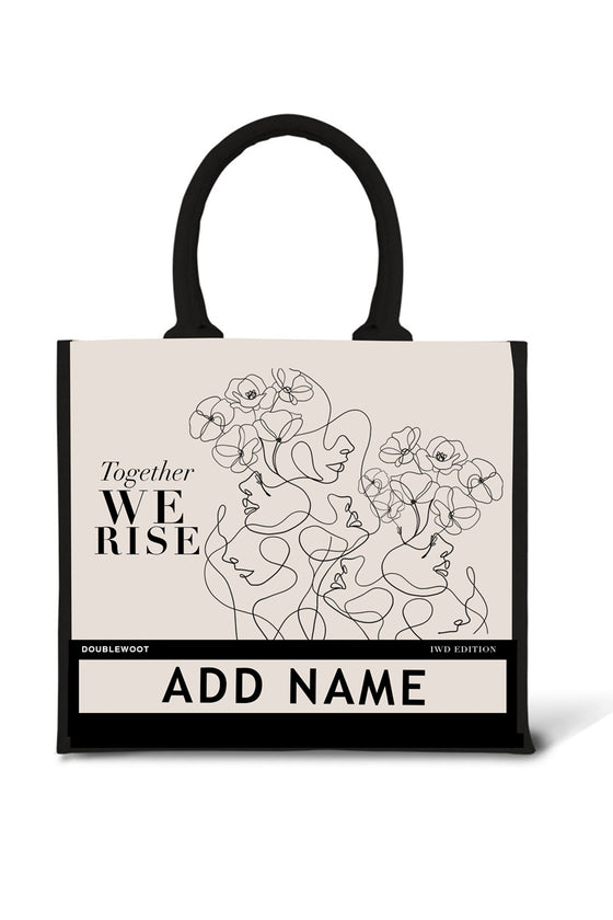Rise Large Jute Bag (Black)