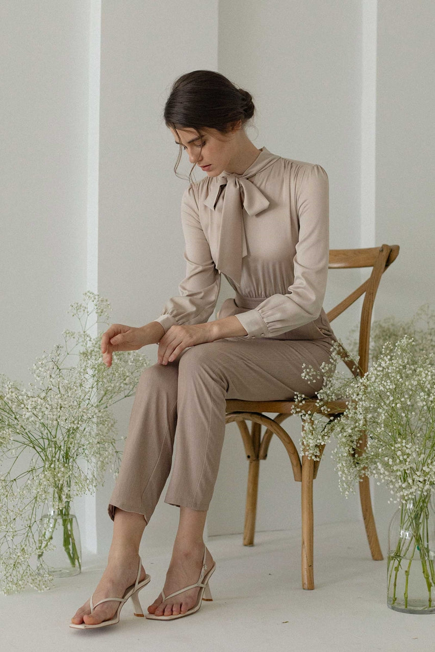 Dohurest Jumpsuit (Champagne+Khaki)