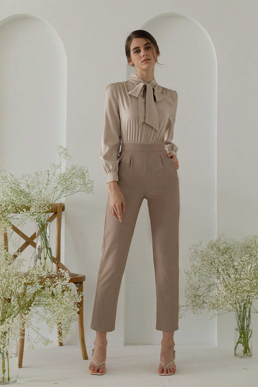 Dohurest Jumpsuit (Champagne+Khaki)