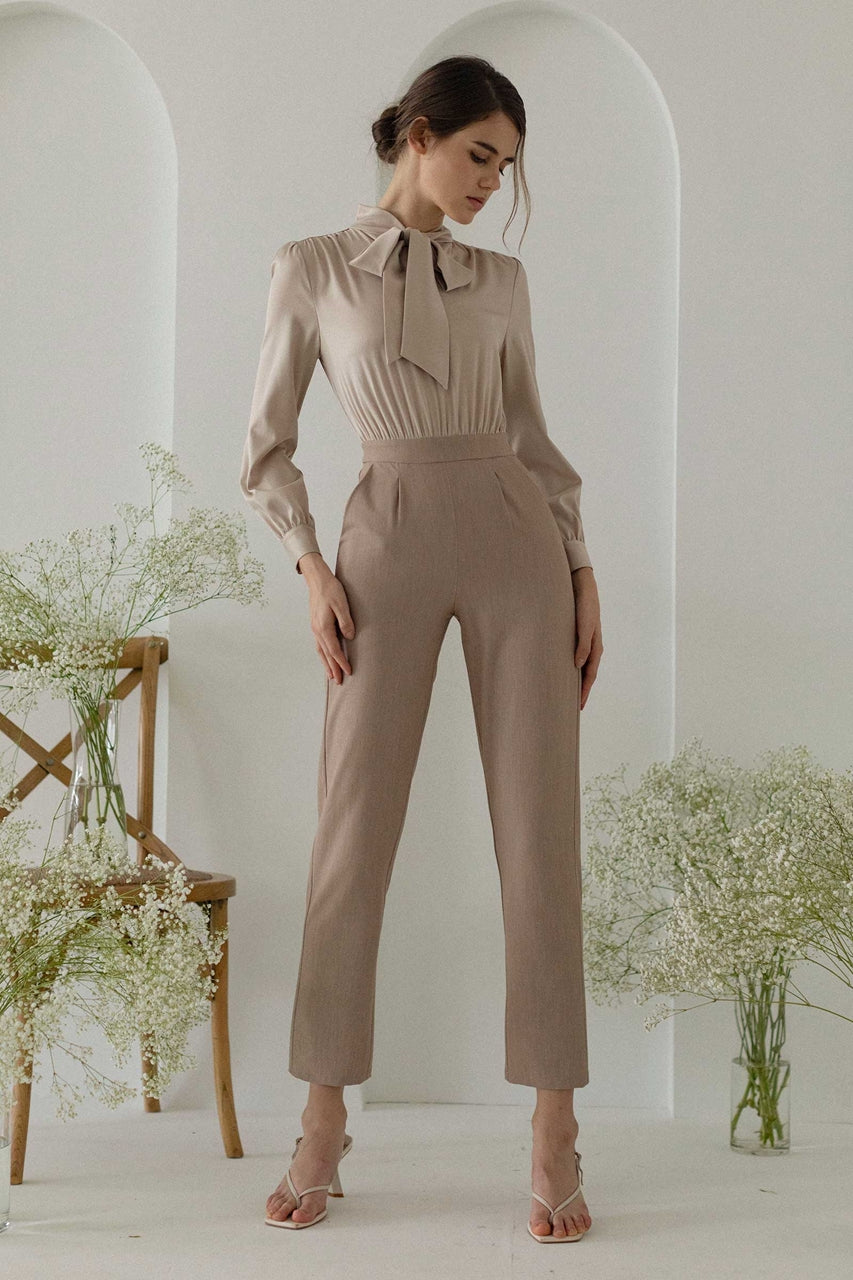 Dohurest Jumpsuit (Champagne+Khaki)