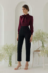 Dohurest Jumpsuit (Burgundy+Black)