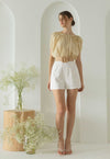 Dokahjer Romper (Pale Yellow+White)