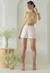 Dokahjer Romper (Pale Yellow+White)