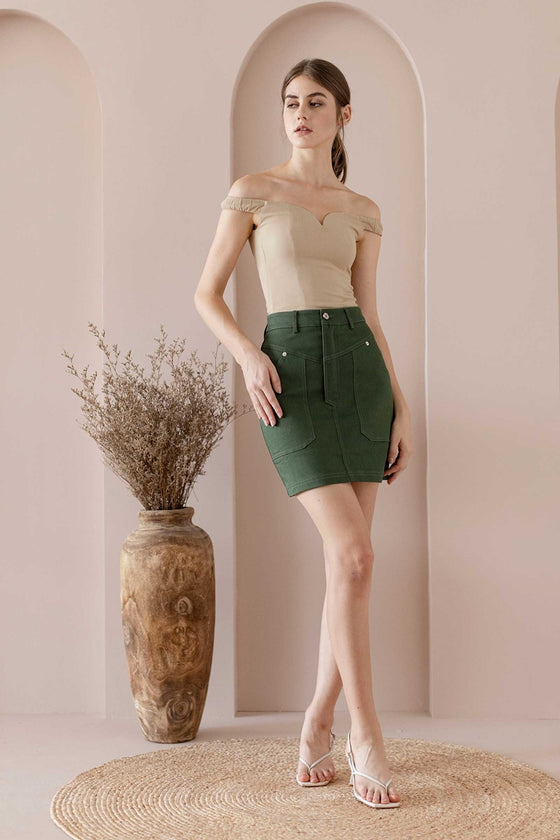 Dafarz Skirt (Forest Green)