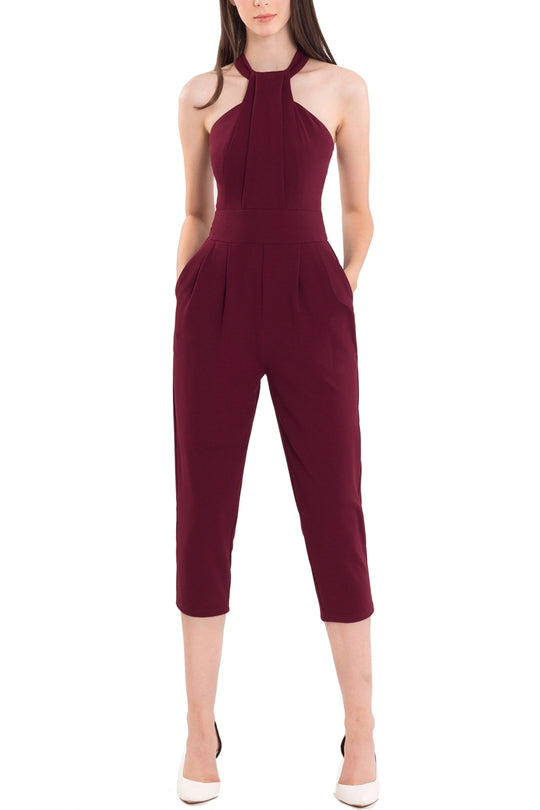 Dertiqa Jumpsuit (Burgundy)
