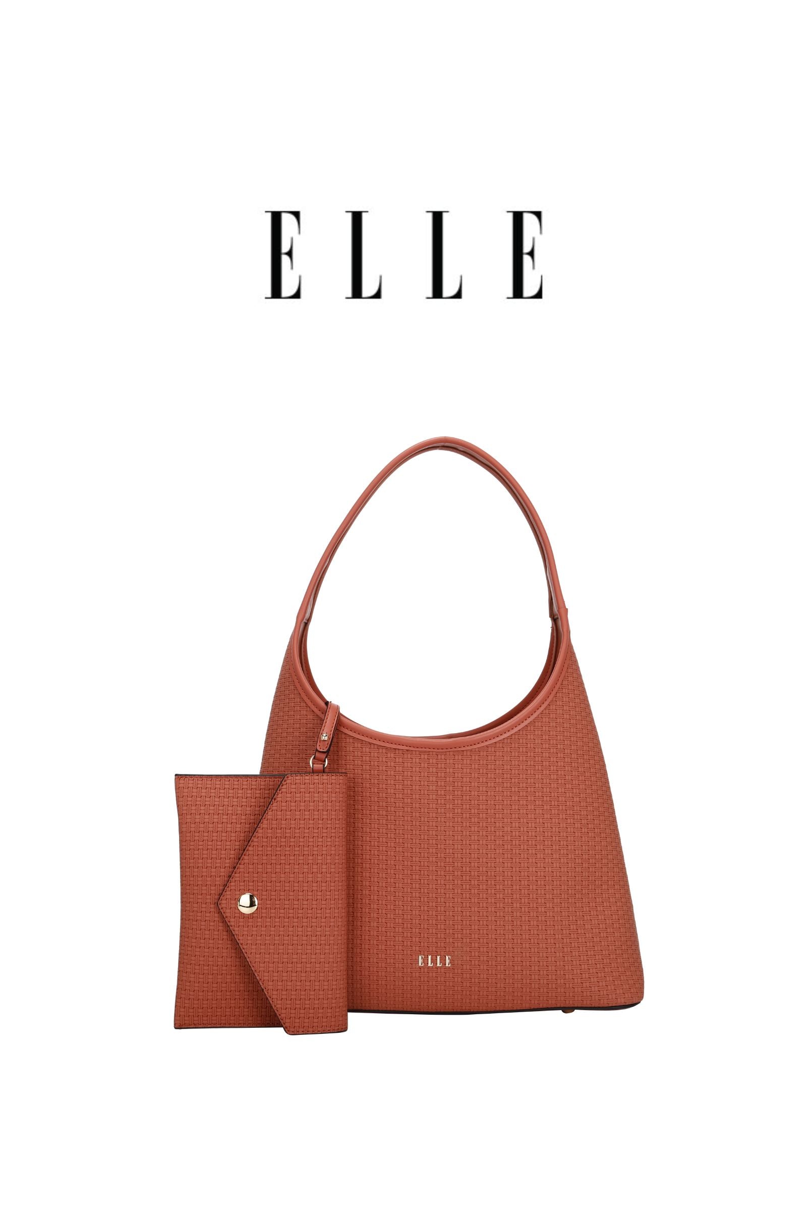 ELLE: Georgia Hobo Bag (Coral)