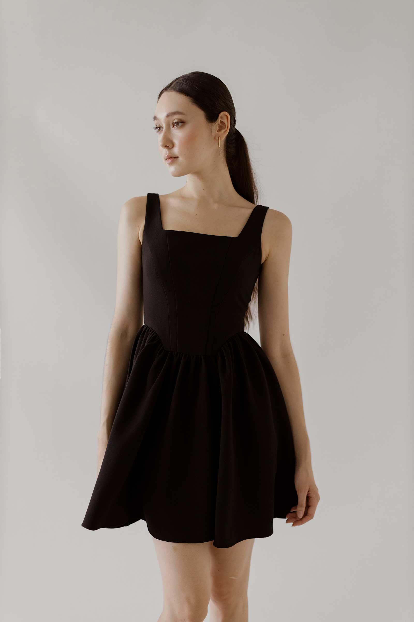 Damietuy Skort Dress (Black)